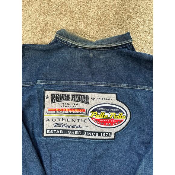 Vintage Pelle Pelle Jean Denim Distressed Jacket - Picture 8 of 9
